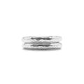 Cleopatra Slice Stacking Ring Set Silver