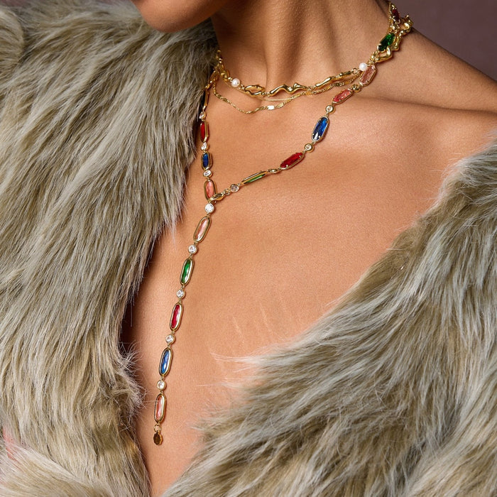 Colorful Beaded Necklace - Flaire & Co.