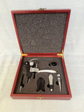 Connoisseur Corkscrew Deluxe Wood Box Set (missing foil cutter)