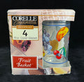 Corelle Coordinates Fruit Basket 16 oz. Glasses Drinkware - Lot of 4