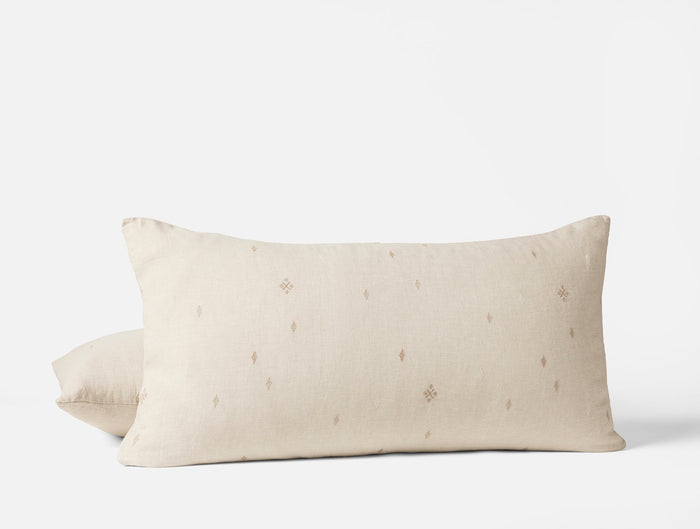 Coyuchi Cambria Embroidered Organic Linen Sham