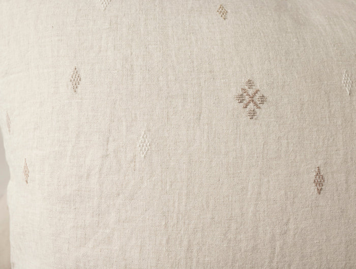 Coyuchi Cambria Embroidered Organic Linen Sham