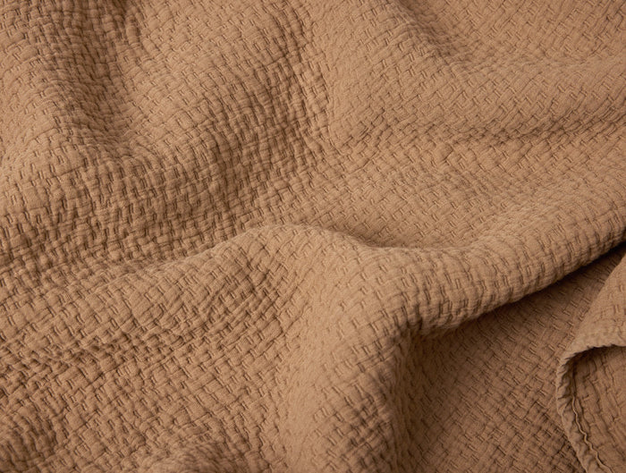 Coyuchi Cascade Organic Matelasse Blanket