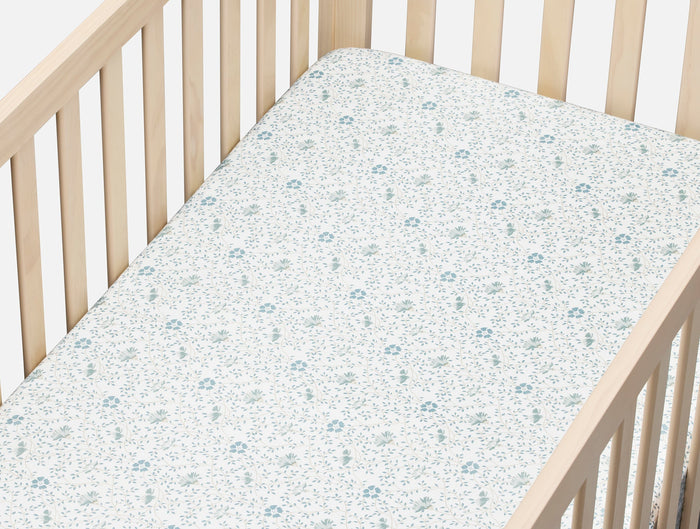 Coyuchi Organic Crinkled Percale™ Crib Sheet