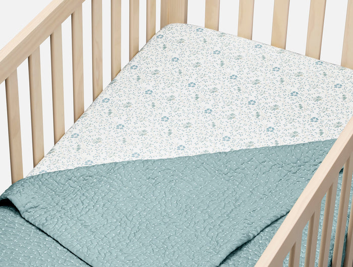 Coyuchi Organic Crinkled Percale™ Crib Sheet