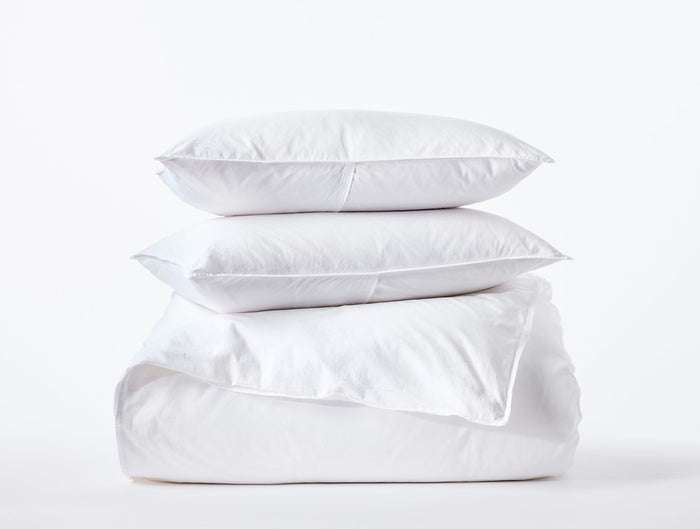 Coyuchi Organic Crinkled Percale™ Duvet Set