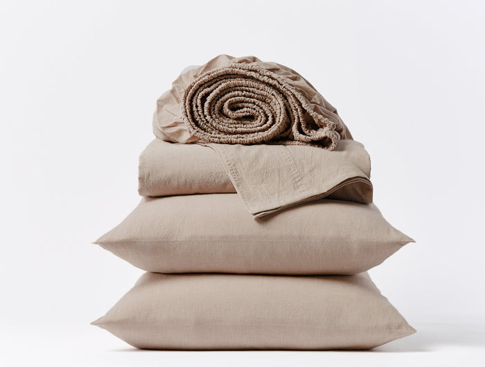 Coyuchi Organic Crinkled Percale™ Sheet Set