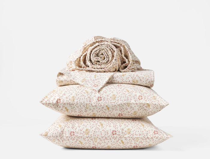 Coyuchi Organic Print Percale Sheet Set