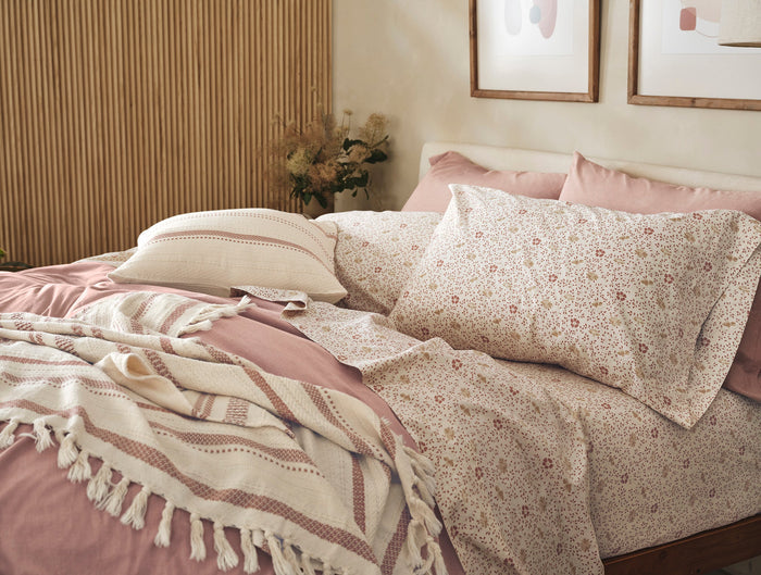 Coyuchi Organic Print Percale Sheet Set