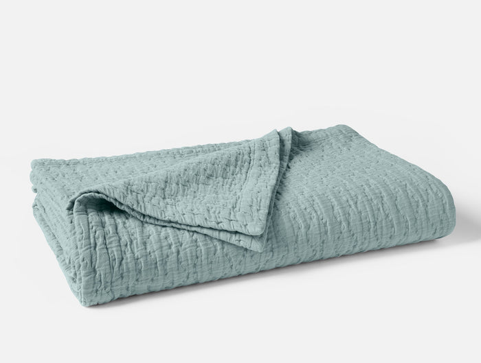 Coyuchi Pescadero Matelasse Organic Blanket
