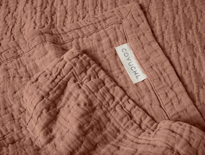 Coyuchi Pescadero Matelasse Organic Blanket