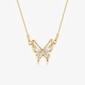 Crystal Butterfly Necklace - Flaire & Co.