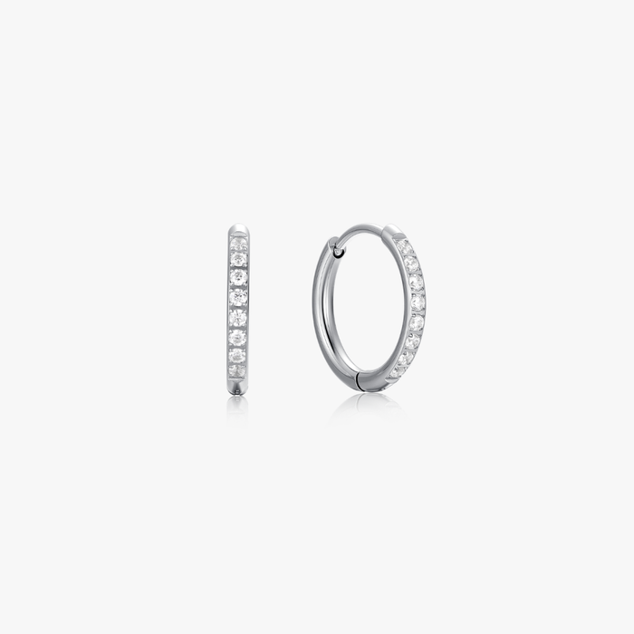 Crystal Mini Hoops