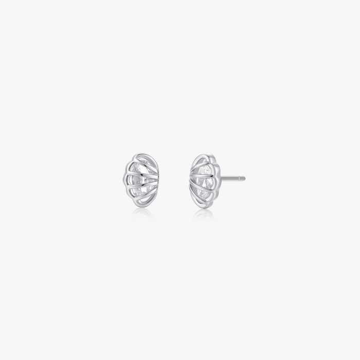 Crystal Shell Studs - Flaire & Co.