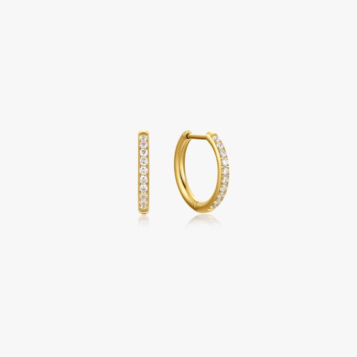 CZ Titanium Hoops - Flaire & Co.