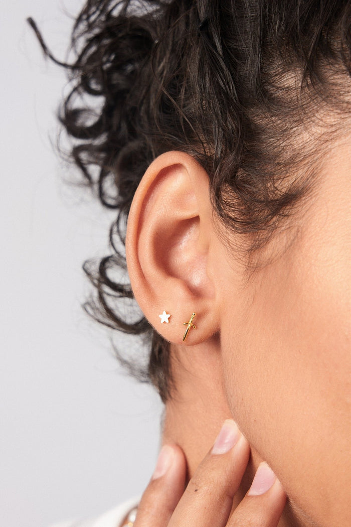 Dagger Studs in Gold - Flaire & Co.