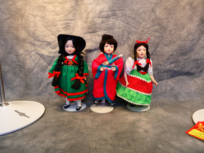 Danbury Mint Dolls of the World - Set of 3