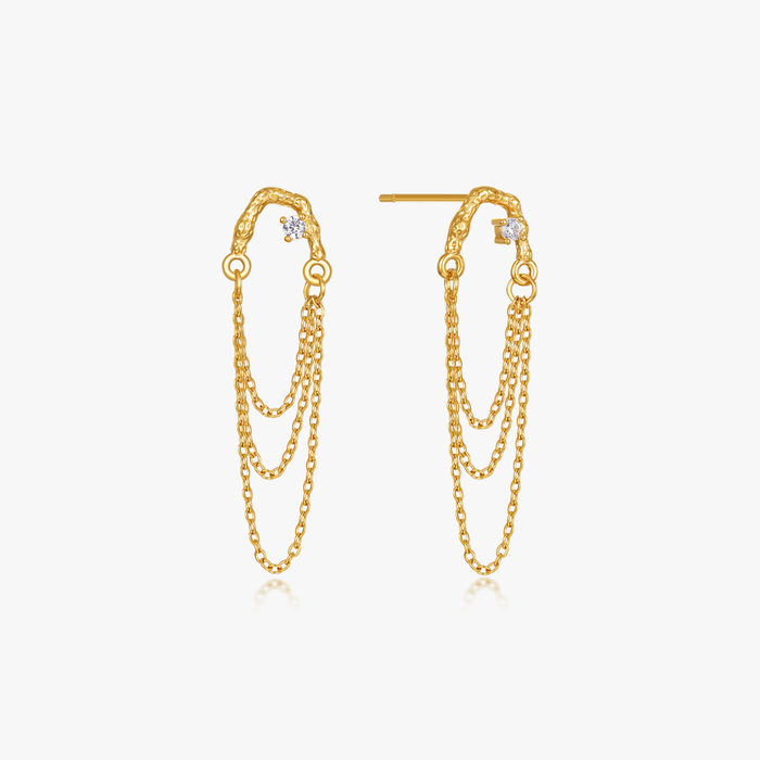 Dangly Chain Earrings (Greek Inspired Collection)