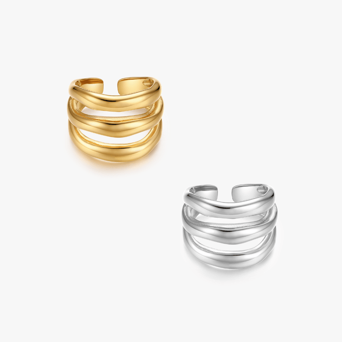 Delaney Triple Layer Ring - Flaire & Co.