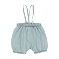 Denim Suspender Shorts - Chambray
