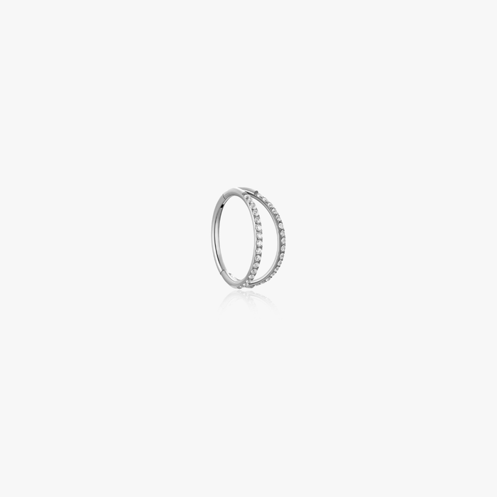 Double Loop Titanium Hoop (Single) - Flaire & Co.
