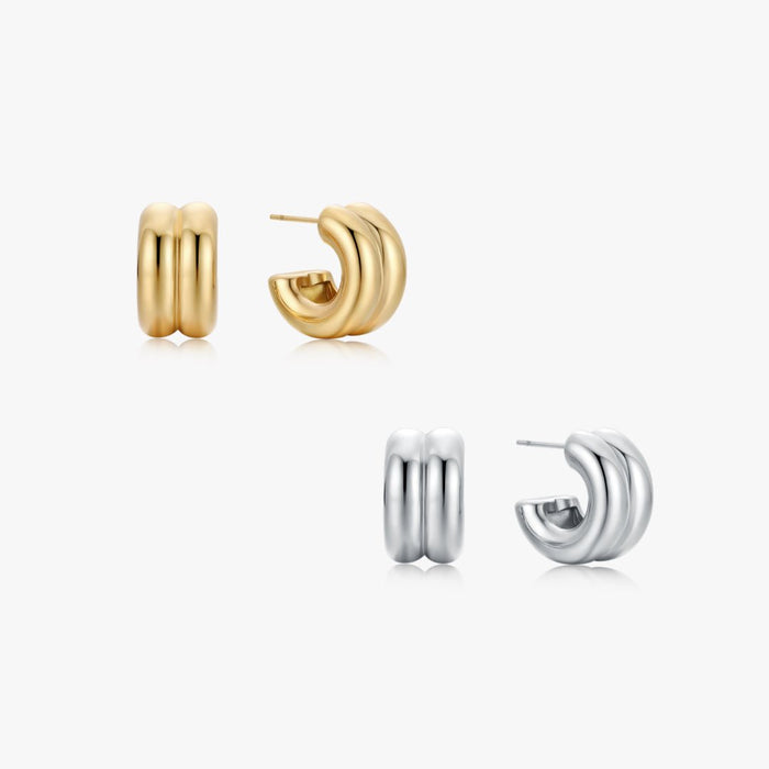 Double Up Hoops - Flaire & Co.