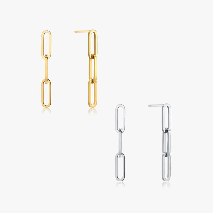 Drop The Link Earrings - Flaire & Co.