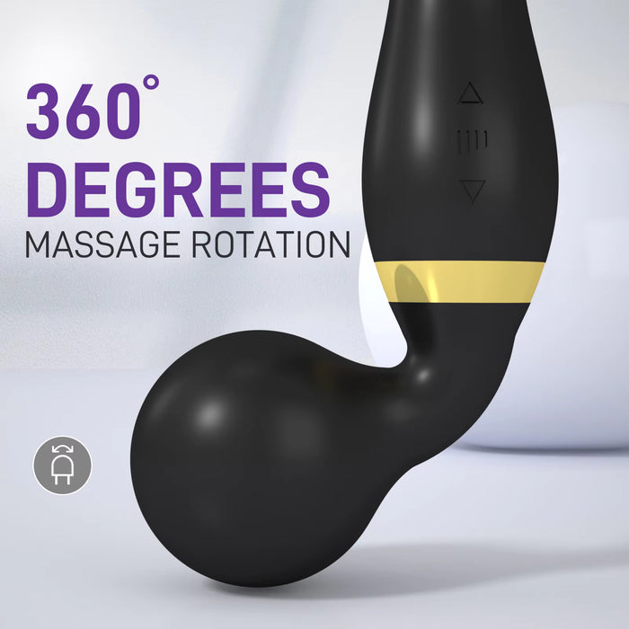 Dual-Head Flexible Wand Vibrator