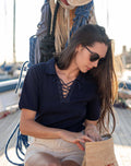 Earhart Lace Up Tee