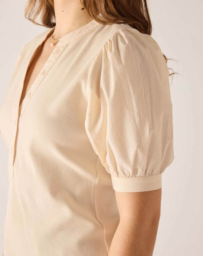 Earhart Ribbed Henley Top
