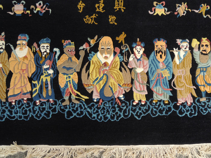 Eight Immortals Hand-Woven Wool Rug