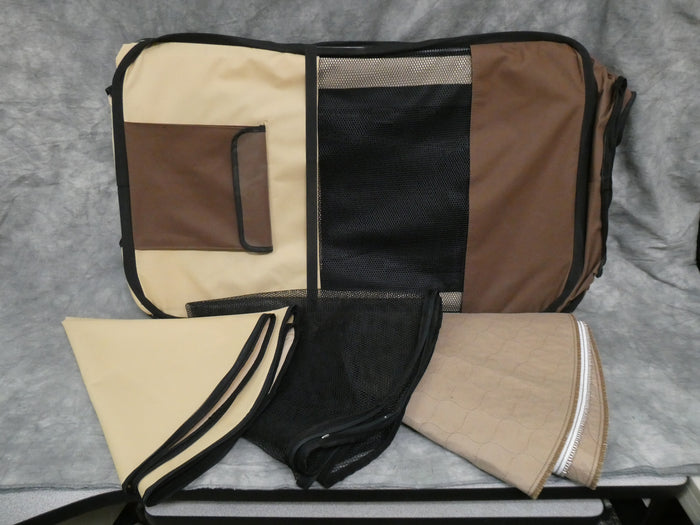 EliteField 2-door Collapsible 48" Pet Pen with Carrying Case