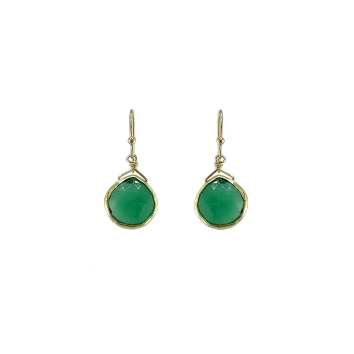 Faceted Drop Earrings