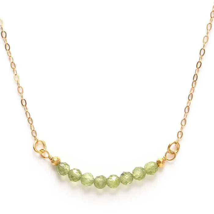 Faceted Gemstone Necklace