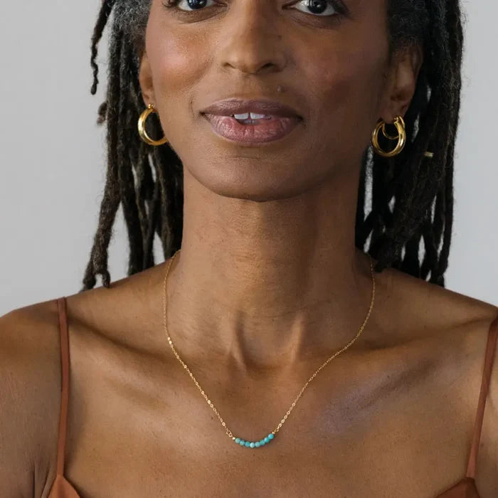Faceted Gemstone Necklace