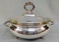 Fancy Silver Plate Serving Dish