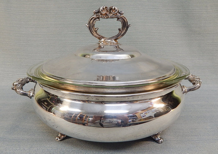 Fancy Silver Plate Serving Dish