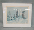 First Snow, Framed Robert Fabe Signed Lithograph