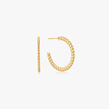 Flat Twisted Hoops - Flaire & Co.