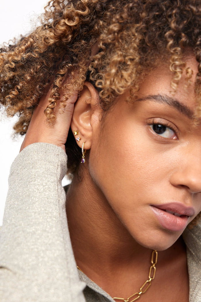 Flutter Gold Studs - Flaire & Co.