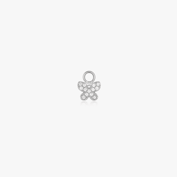 Flutter Pave Hoop Charm (Single) - Flaire & Co.