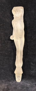 Frosted Glass Figural Bottle Stopper