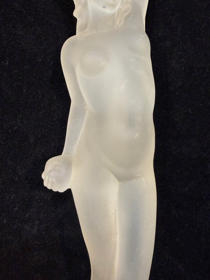 Frosted Glass Figural Bottle Stopper