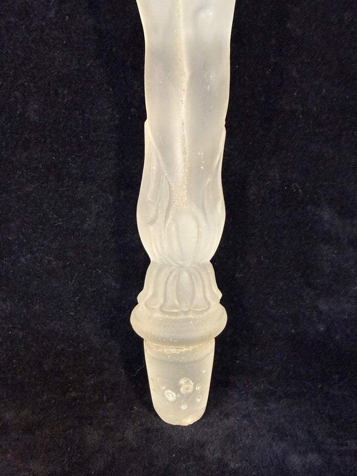 Frosted Glass Figural Bottle Stopper