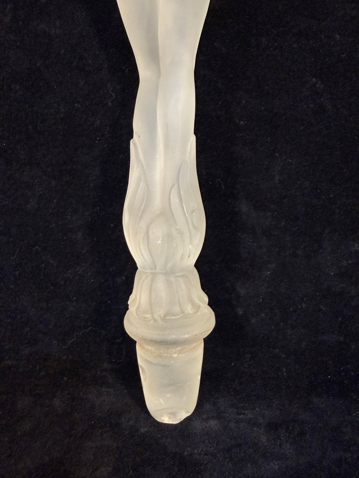 Frosted Glass Figural Bottle Stopper