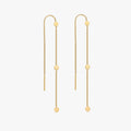 Full Circle Gold Long Threaders - Flaire & Co.