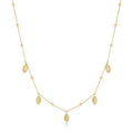 Gold Leaf Station Necklace