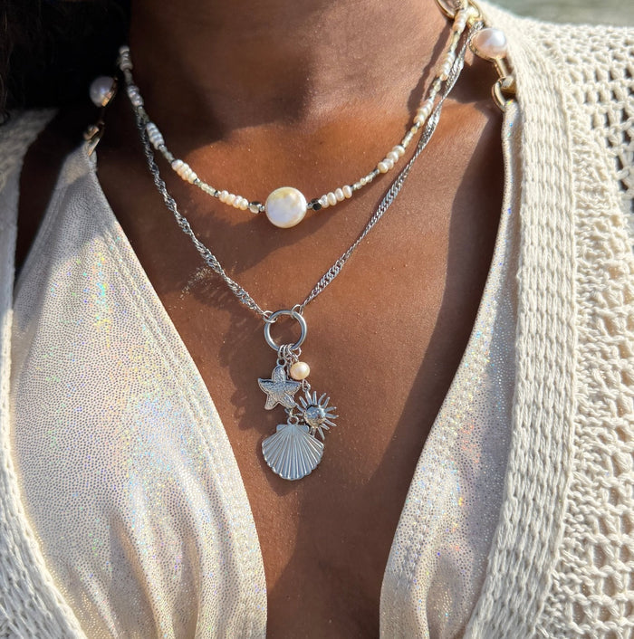 Golden Tides Charm Necklace - Flaire & Co.