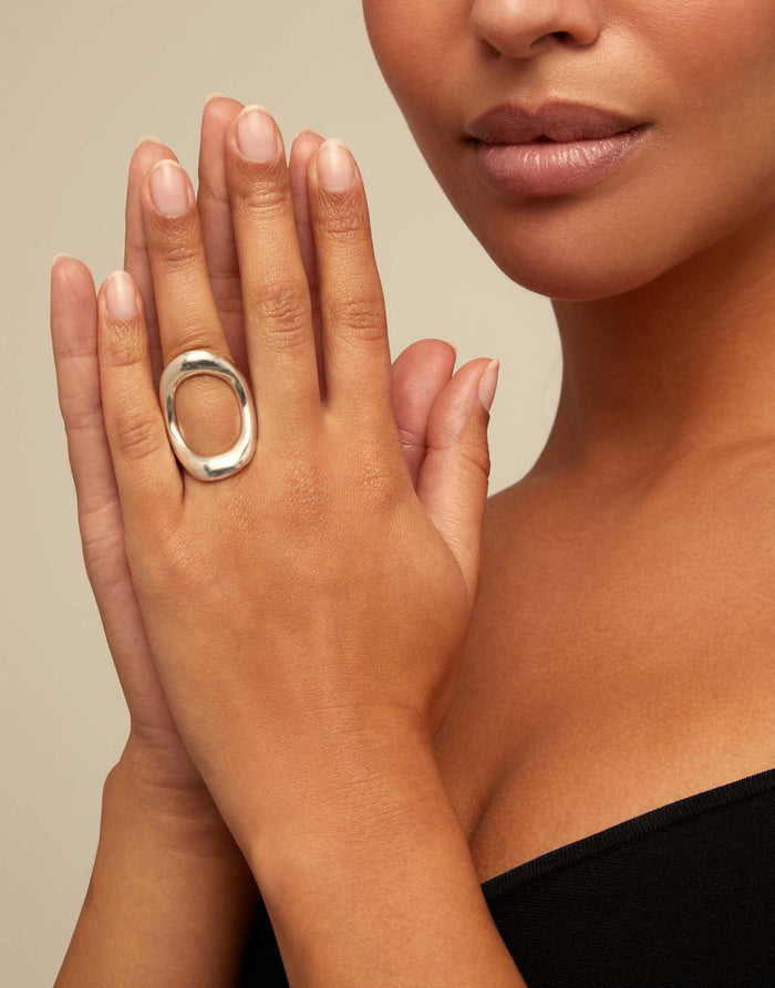 Grateful Open Circle Ring