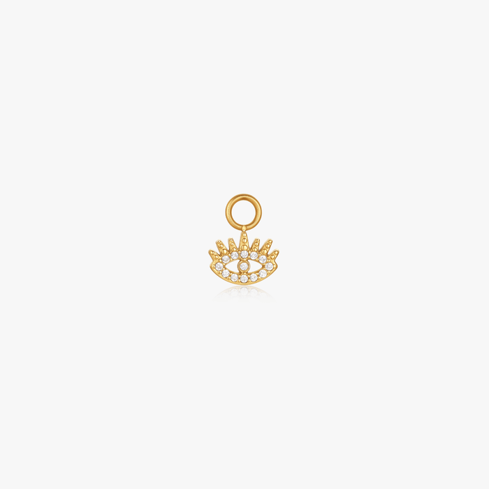 Guardian Eye Pave Hoop Charm (Single) - Flaire & Co.